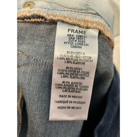 FRAME Le Crop Mini Boot, Cabana Wash (Dark Blue), Size 34 - Picture 7 of 7